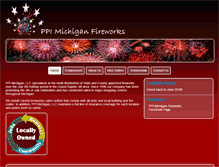 Tablet Screenshot of ppimichiganfireworks.com